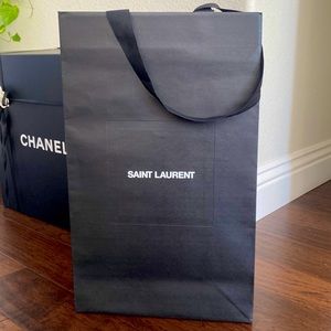 Authentic SAINT LAURENT thick shopping bag